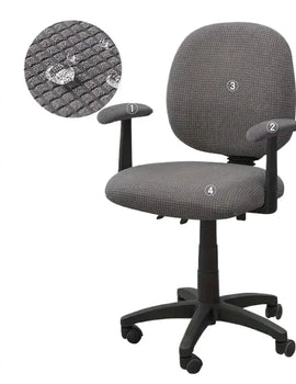 4pcs/set Split Office Chair Cover Swivel Computer Chairs Covers Stretch Dust Armchair Slipcovers Gaming Room with Armrest Covers