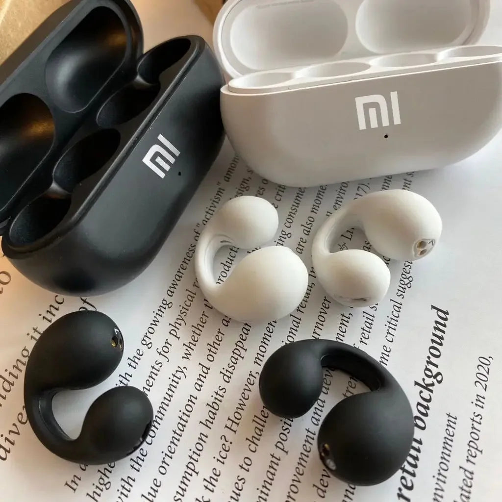 XIAOMI Micro Earclip Headphones Bluetooth 5.3 Waterproof Open Ear Earring Earphone Small Wireless Earbuds For Workout Office