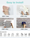 Faux Brick Wall Panel Peel and Stick 3D Tile Sticker Self-Adhesive Kitchen Tile Backsplash Bathroom Wall Sticker Waterproof