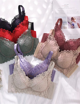 Women’s Push-Up Wire-Free Bra – Comfortable Adjustable Straps Bralette