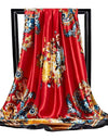 Scarves For Women Print Silk Satin Head Scarf Female Luxury Brand Square Shawl Large Hijab Scarfs