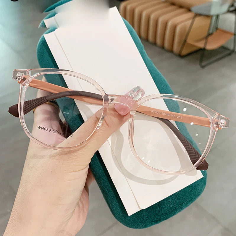 Fashionable face-shaping plain glasses