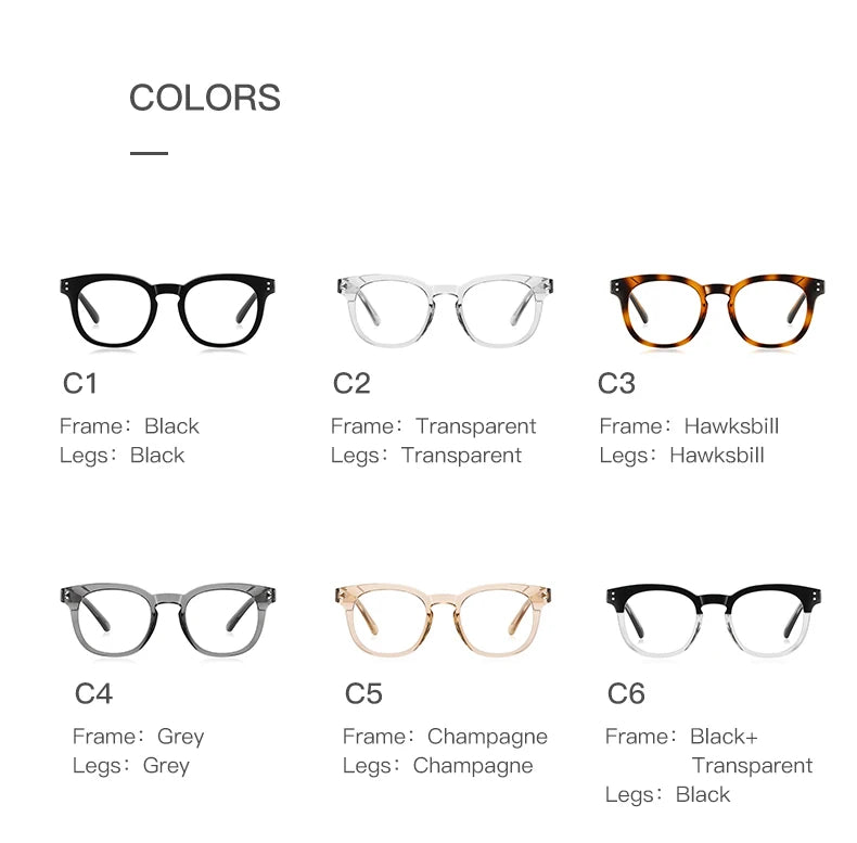 HONGMEI Stylish Square Frame Men and Women Simple Design Anti-blue Light Reading Optica Eyeglasses Myopia Can Be Customized