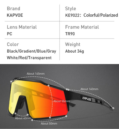 Polarized Cycling Glasses Outdoor Fishing Sunglasses Men MTB Cycling Sunglasses Women Road Bike Glasses UV400 Bicycle Glasses