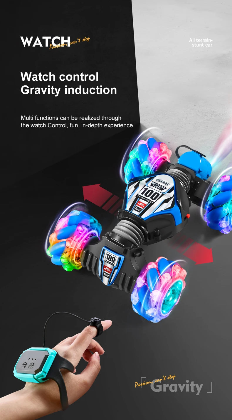 1 to 20 Scale Gesture Sensor 4WD Rotating Stunt Drift Remote Control Car