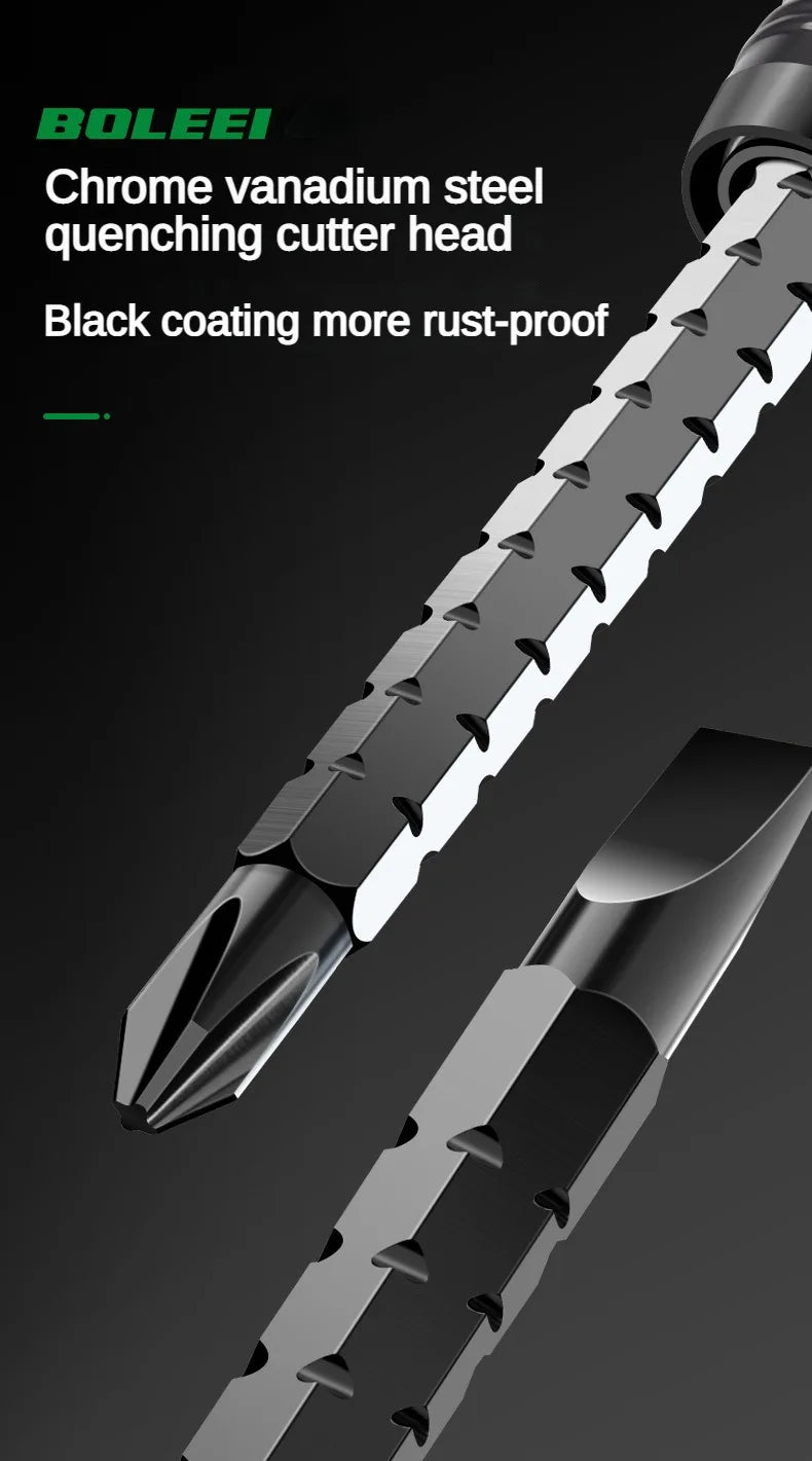 High quality ratchet screwdriver set with multifunctional adjustable inner cross shaped triangular plum blossom shaped screwdriv