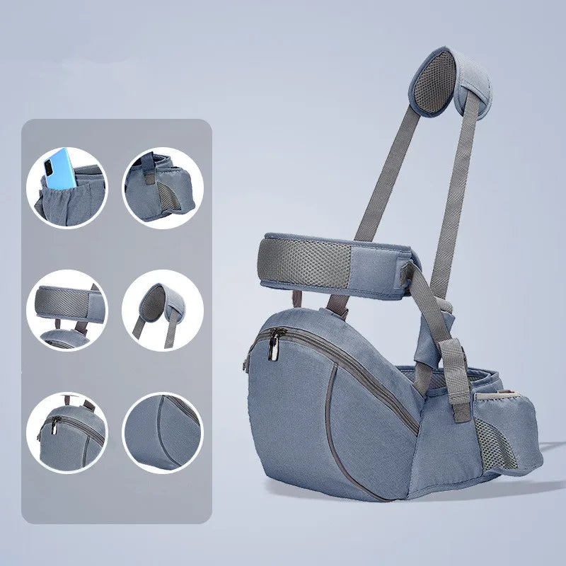 Ergonomic  Carrier Portable   Hip Seat Waist Stool Sling Front Facing Kangaroo  Wrap Carrier For  Gear