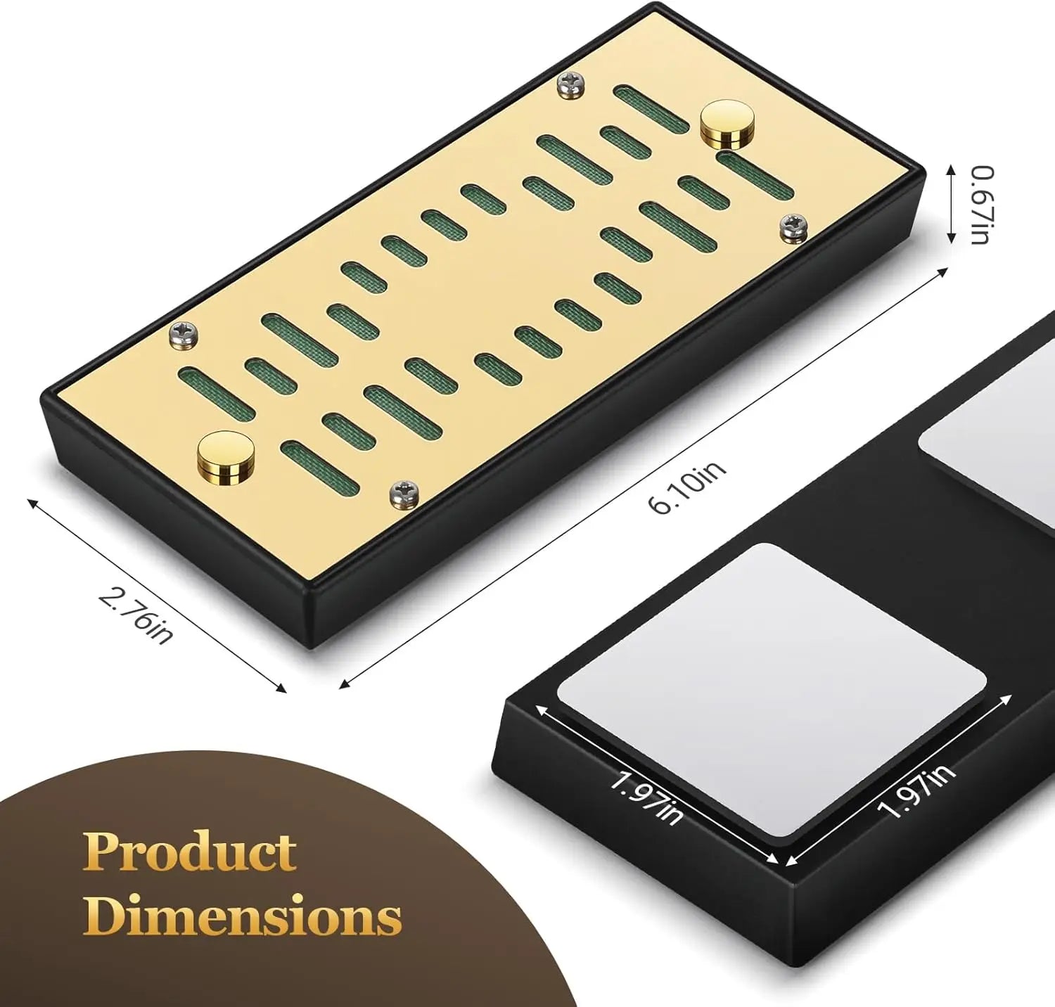 High-end Cigar Humidifier, Rectangular Cigar Humidifier Regulator with Manual Humidity Control Function, Keep Cigars Fresh