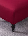Stretch Armless Accent Chair Cover Single Short Back Sofa Covers Solid Color Anti-dirt Chair Slipcover Removable Sofa Protector
