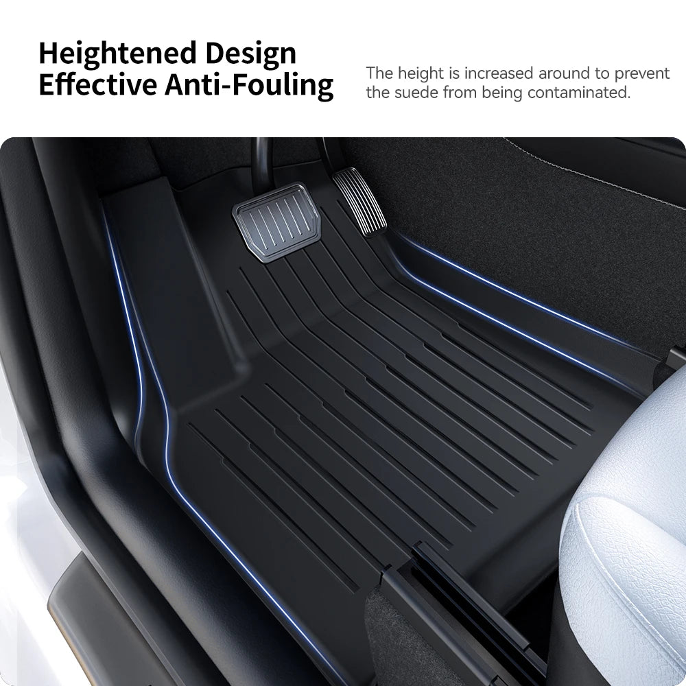 TPE Floor Mat Set for Tesla Model Y Juniper 2025 Right Hand Drive Waterproof Anti Slip Trunk and Interior Liner