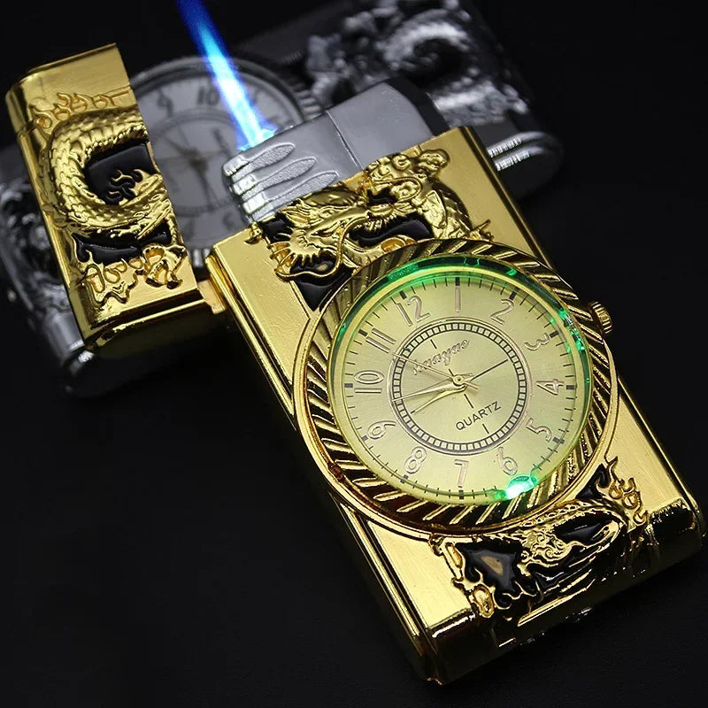 Turbo Jet Flame Lighter Compact Butane Torch for Cigars Cigarettes Windproof Direct Fire Lighter Ideal Gift for Men