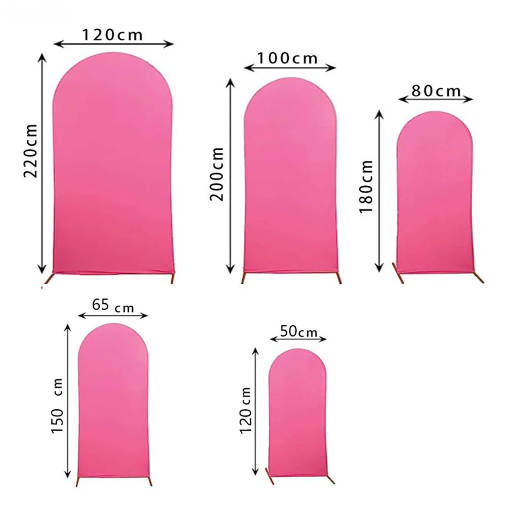 Arch Cover Backdrop Wedding Cover Birthday Party Decoration Background  Shower Photograph Backdrop White Elastic Arch Cover