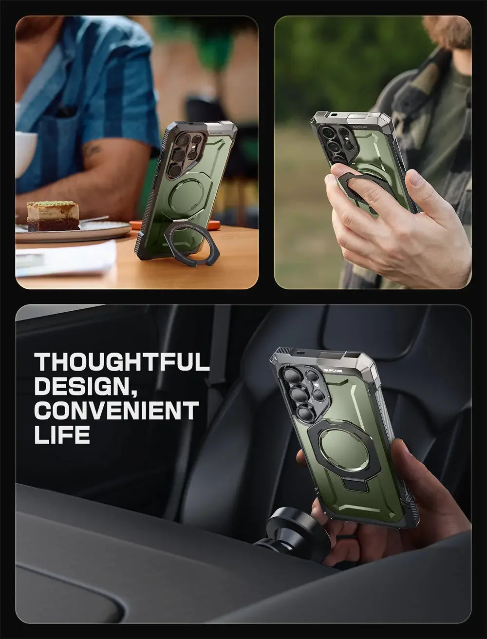 For Samsung Galaxy S25 Ultra Case 6.9" 2025 SUPCASE UB Grip Anti-Scratch Heavy Duty Rugged  Phone Case with Kickstand