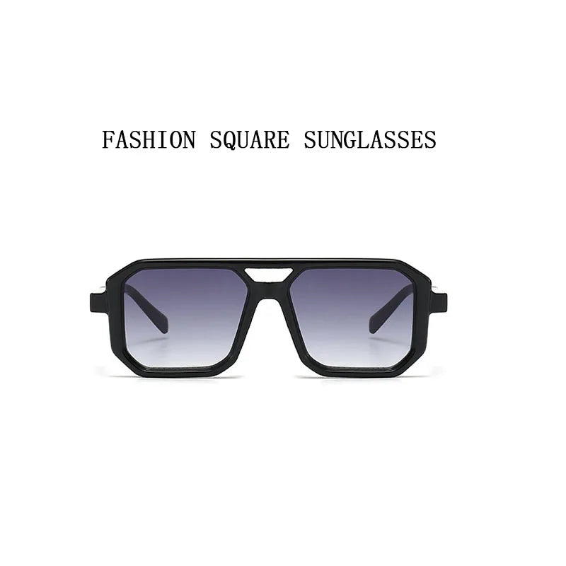 Vintage Square Sunglasses With UV400 Protection