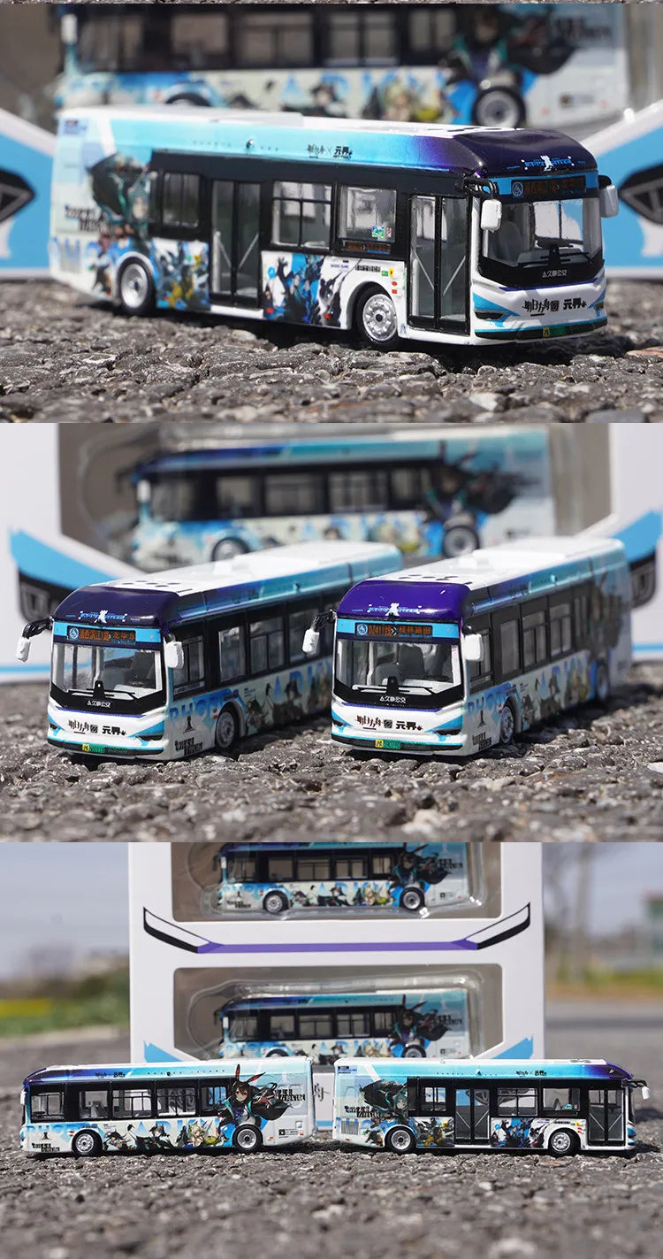 1 120 Scale Shanghai City Tour Bus Diecast Model Vehicle