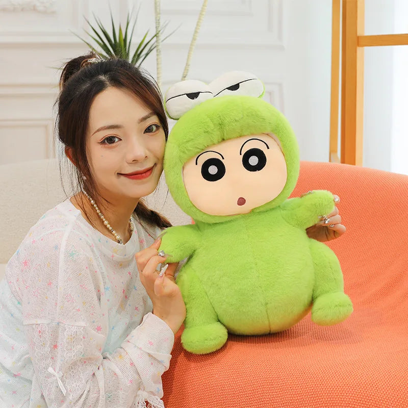 Green Crocodile Plush Toy Soft Cuddly Throw Pillow