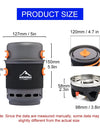 Camping Cooking System with Heat Exchanger Outdoor Gas Burner Stove