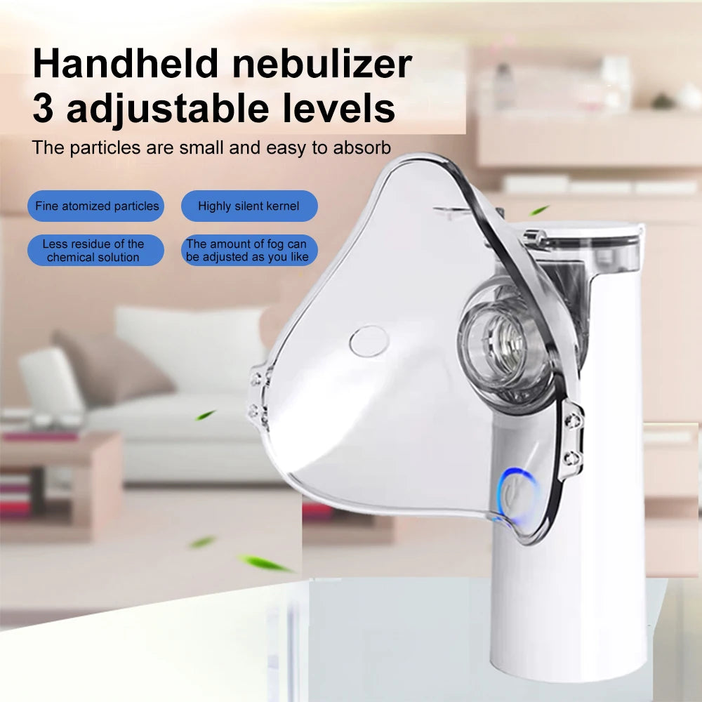 Handheld Portable Autoclean Inhale Nebulizer Mesh Atomizer Silent Inhaler Nebuliser Inhalator for Adult  Nebulizador