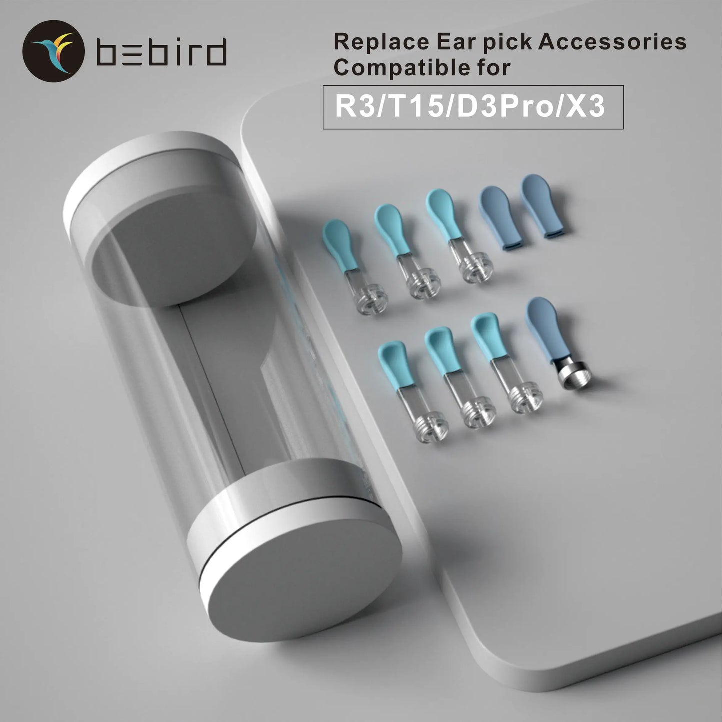 T15 Visual Ear Cleaner Replace Acne Picker, Ear Tips & Stainless Pimple Squeezing Kit