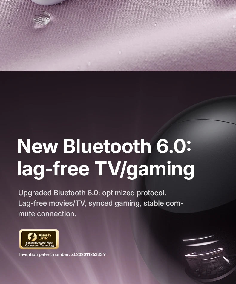 F60 Open Ear 360° Panoramic Sound Headphones Deep Bass Earphones Hi-Pure Original High Lossless Quality Sound Headset