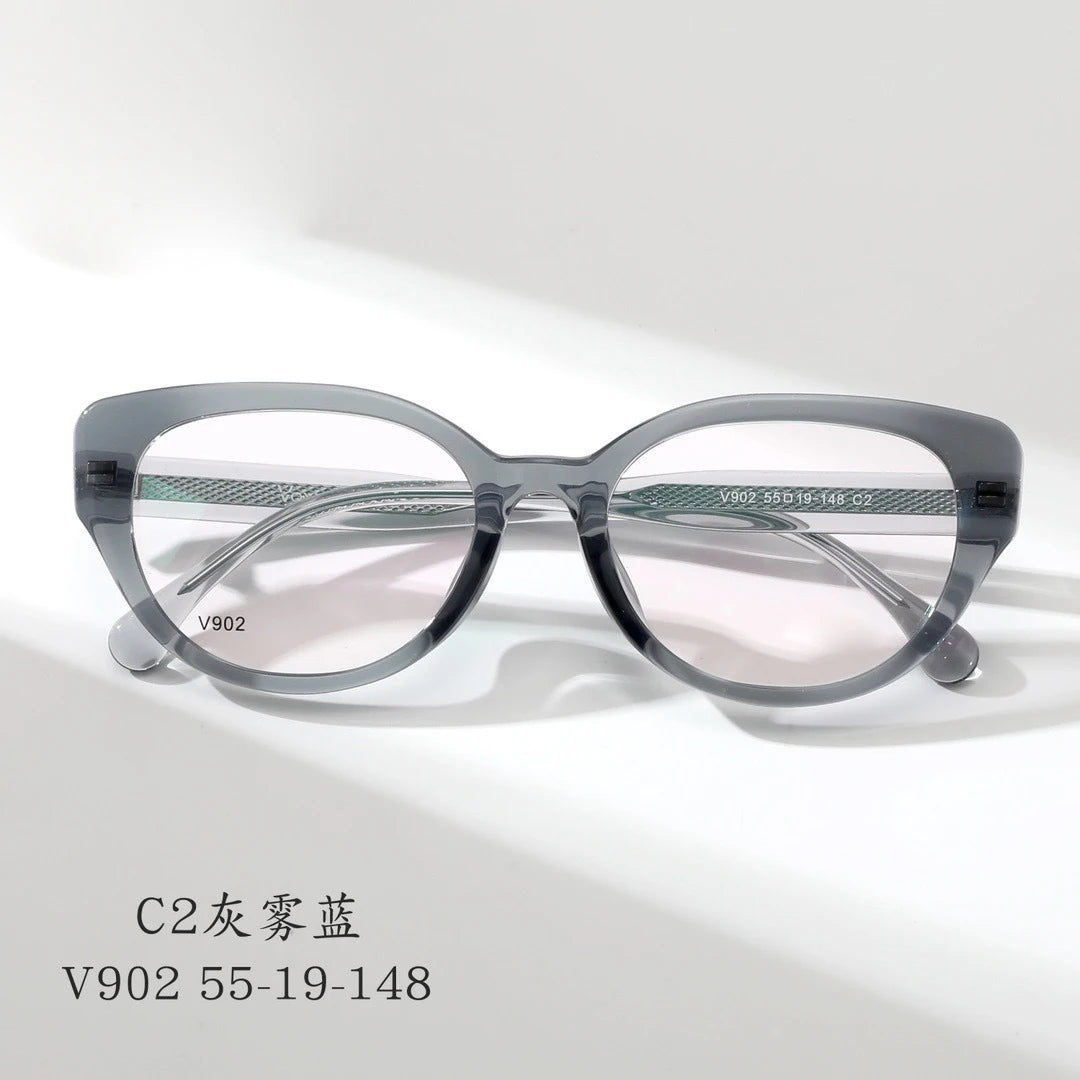Cat Eye Butterfly Eyewear Fashion Retro Eyeglasses Luxury Acetate Optical Prescription Frames