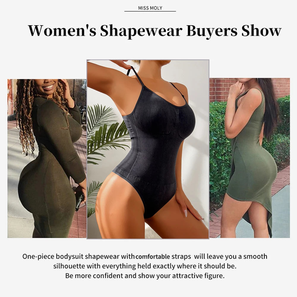Thong Shaping Bodysuit for Women – Tie-Dye Tummy Control Shapewear