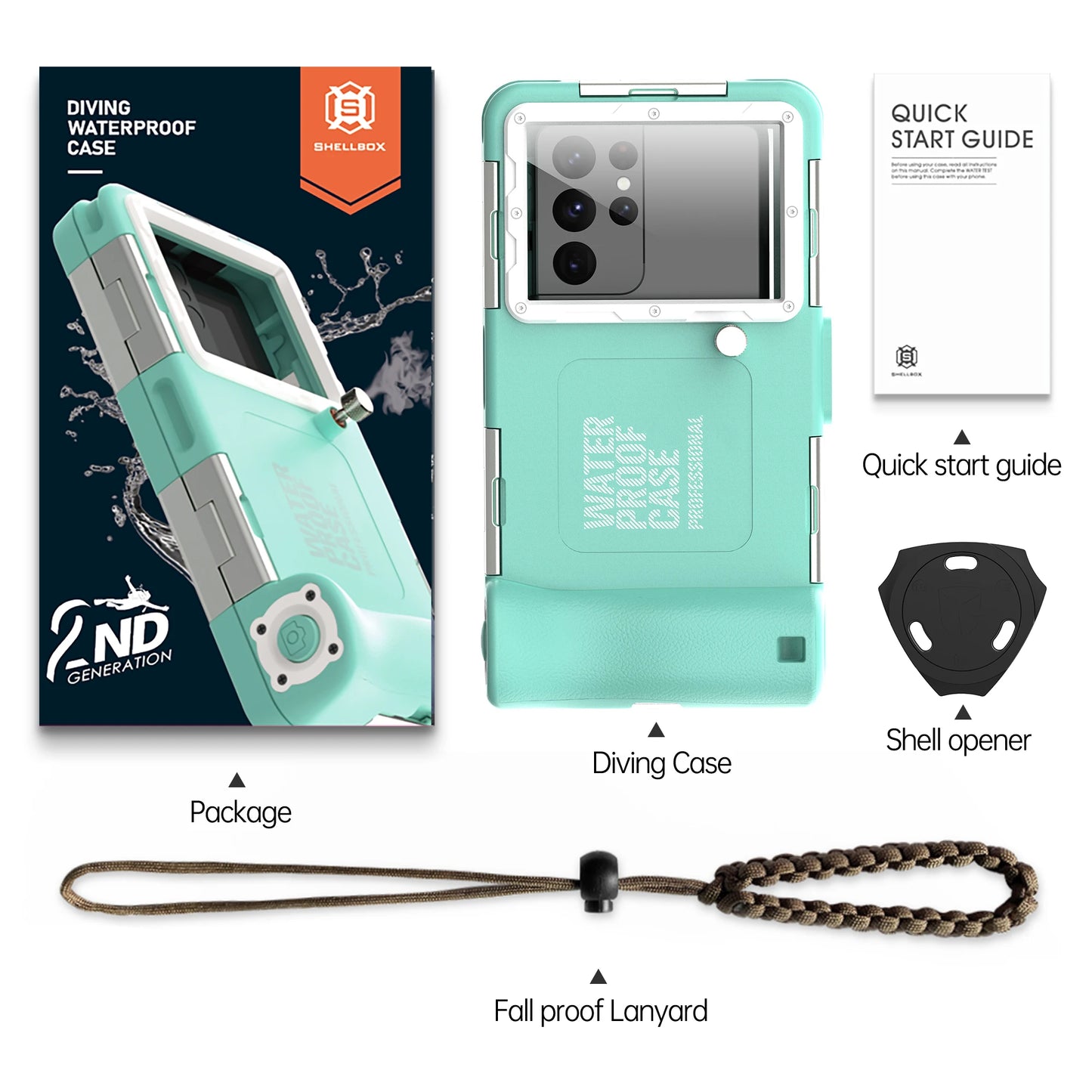 multicolor IP68 standard 15M/50ft diving/swimming photography professional diving waterproof Phone Case