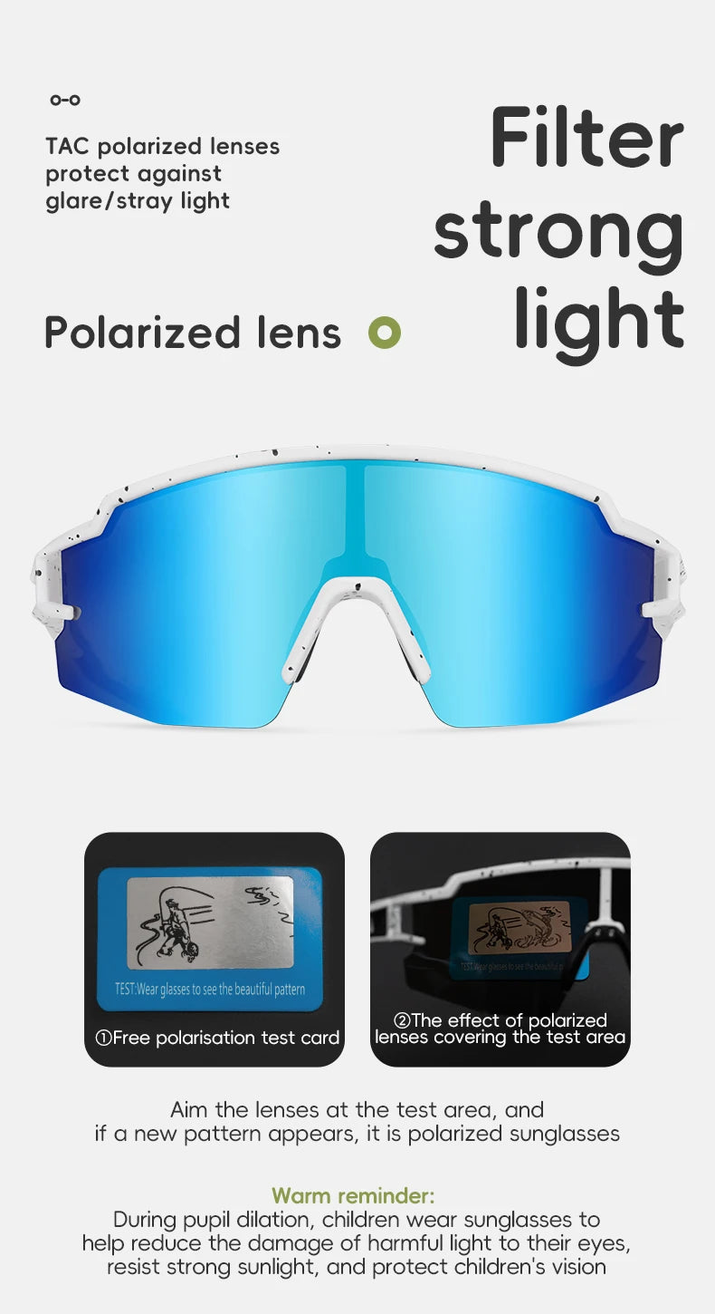 Bike Glasses Polarized UV400 Sun Protection Bicycle Goggles Boys Girls Sports Running MTB Road Sunglasses