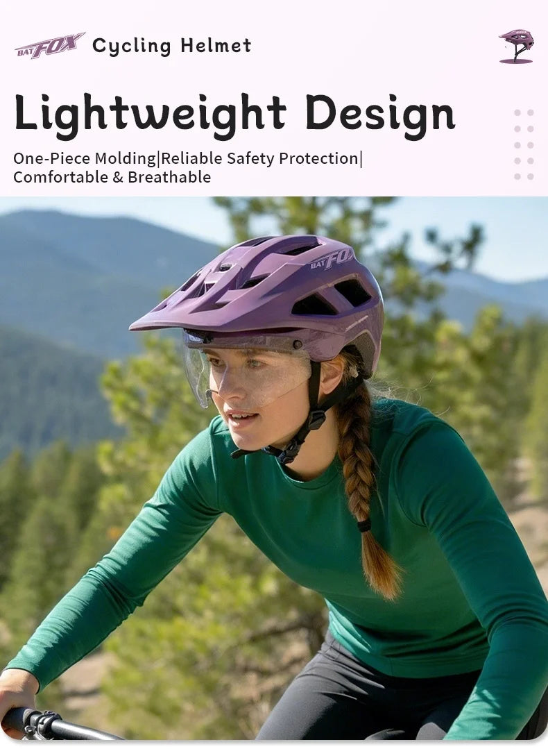Cycling Helmet With Magnetic Lens And Removable Lining