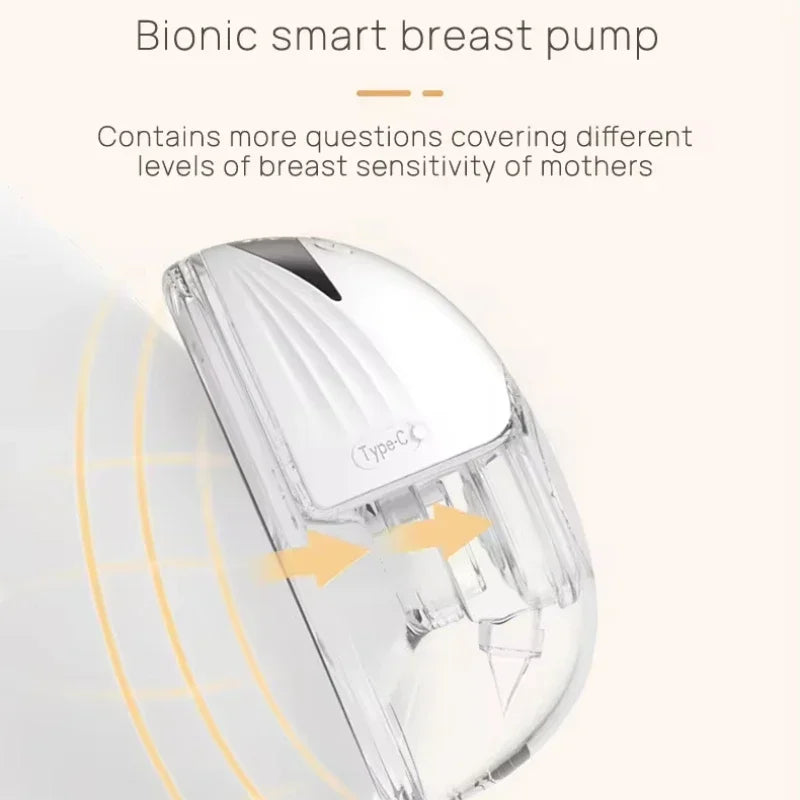 Wearable Electric Breast Pump Wireless Breast Pump Portable Low Noise Handsfree Breast Pump  Feeding Accessories