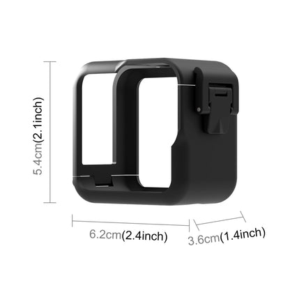 for GoPro Hero11 Black Mini PC Plastic Border Frame with Buckle Basic Mount & Screw for Gopro Sports Action Cameras