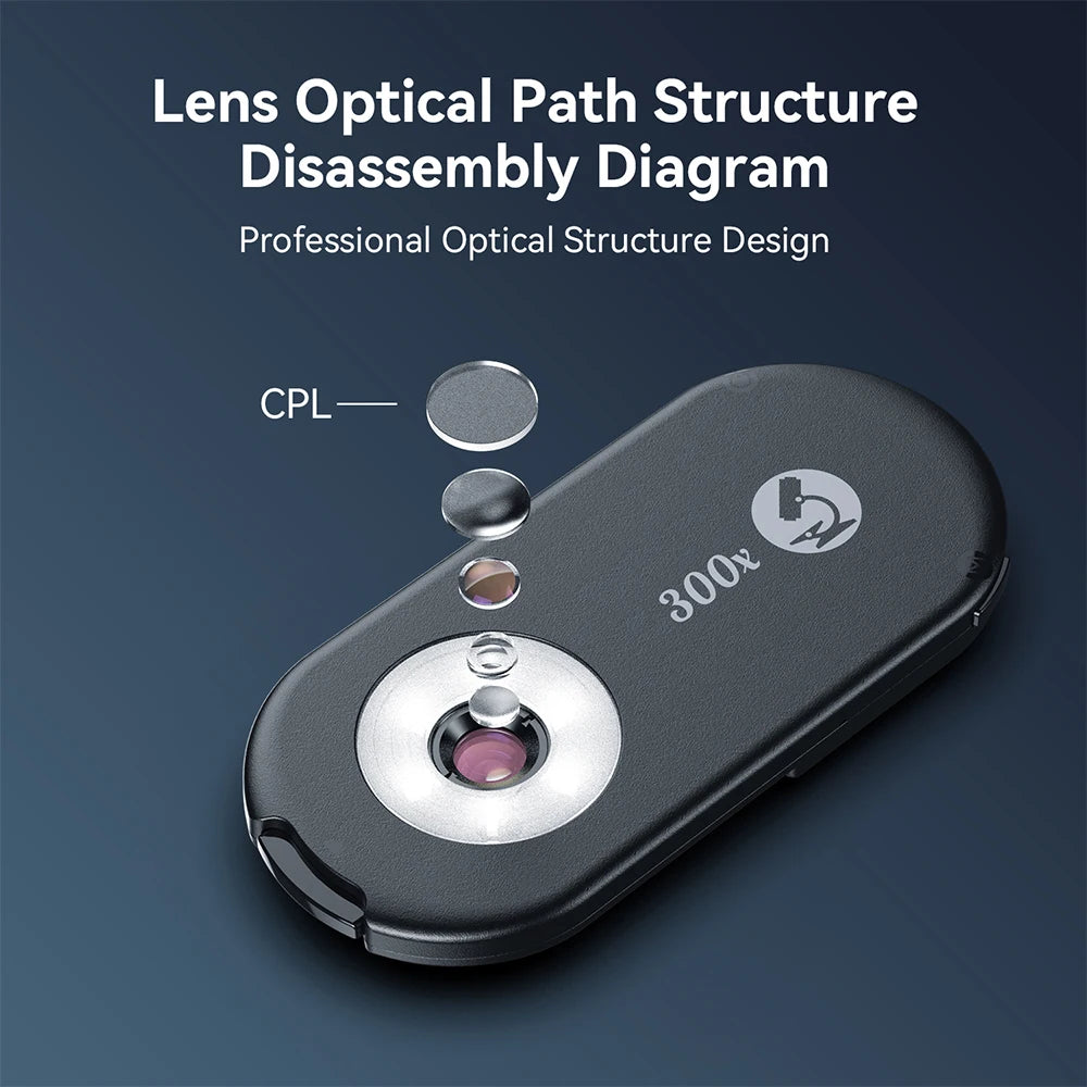 4 in 1 Smartphone Microscope Lens Kit with Universal Clip