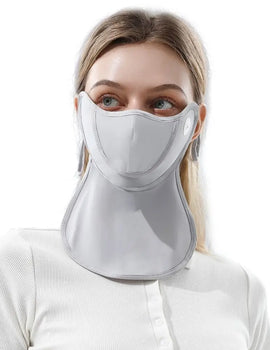 Women's Anti-UV Sunscreen Face Mask Scarf Breathable Ice Silk Half Face Cover Thin Summer Face Cover Mask