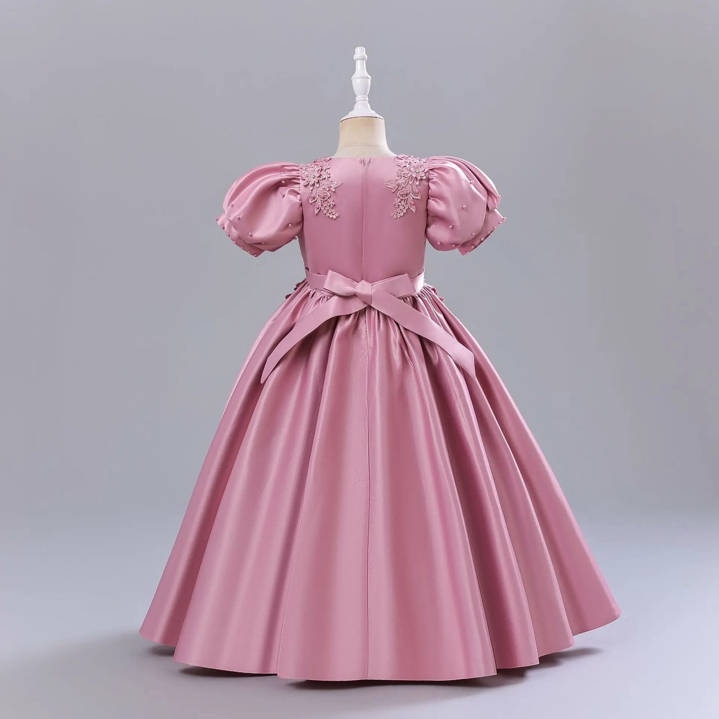 Princess Dress for Girls - Short Sleeve Party Gown for Christmas/School Events | Flower Girl Pageant Dress