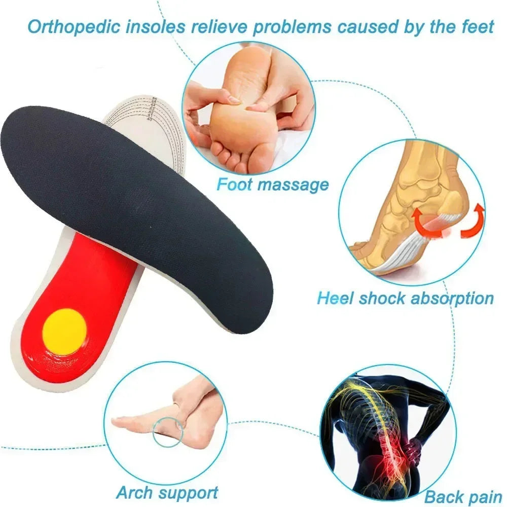 1Pairs Orthotic High Arch Support Insoles Pad 3D Arch Support Flat Feet for Women Men Orthopedic Foot Pain Damping Cushion