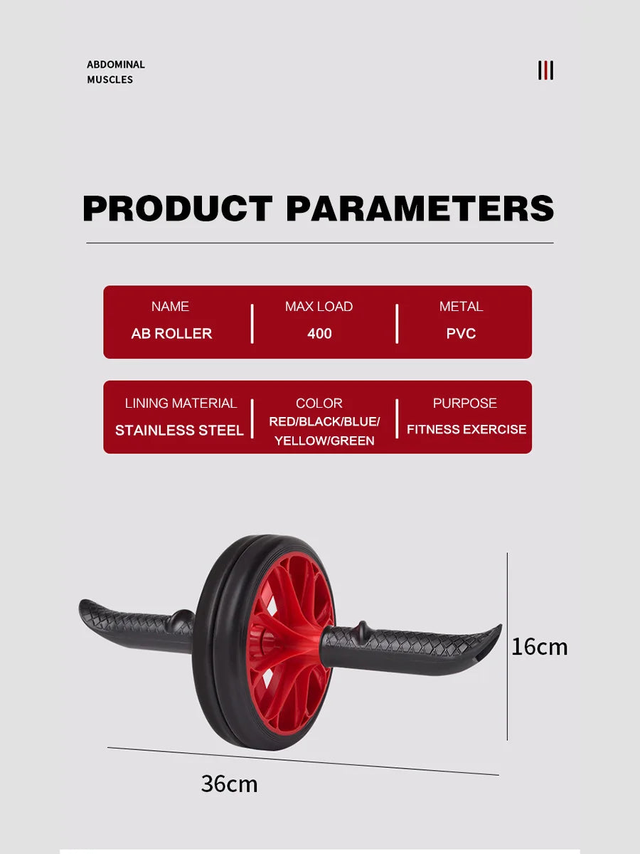 Ab Roller Wheel, Abs Workout Equipment for Abdominal & Core Strength Training, Exercise Wheels for Home Gym, Fitness Equipment