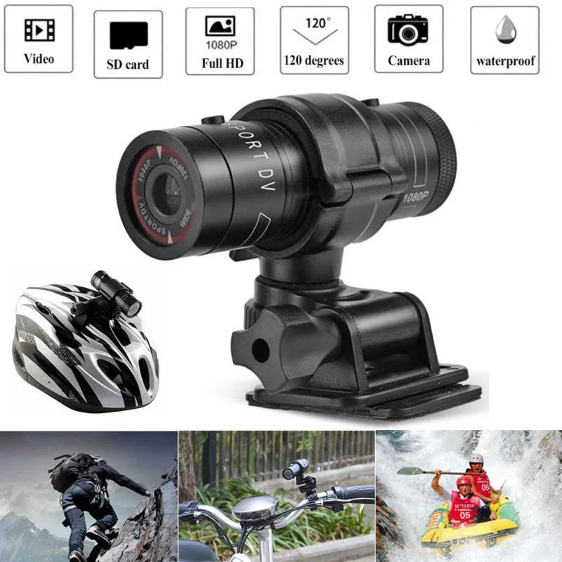 Mini 1080P Helmet Action Camera Waterproof Bike Motorcycle Sports Video Recorder