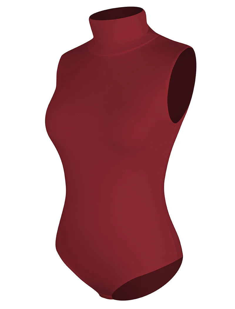 Women High Collar Sleeveless Bodysuit – Tummy Control & Butt Lifting Shapewear