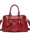 Crossbody Bag Soft Leather Handbag Shoulder Bag Luxury Large Capacity Casual Tote