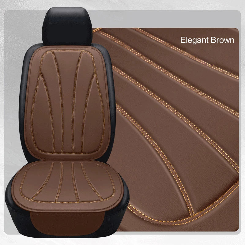 Karcle Car Seat Cover PU Leather Car Seat Cushion Breathable Auto Chair Cushions Pad Mat Universal Durable Four Seasons Pad Mat