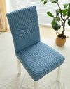 1PC Elastic Dining Room Chair Cover Jacquard Kitchen Chair Slipcovers Seat Covers Removable for Hotel Wedding Banquet Home