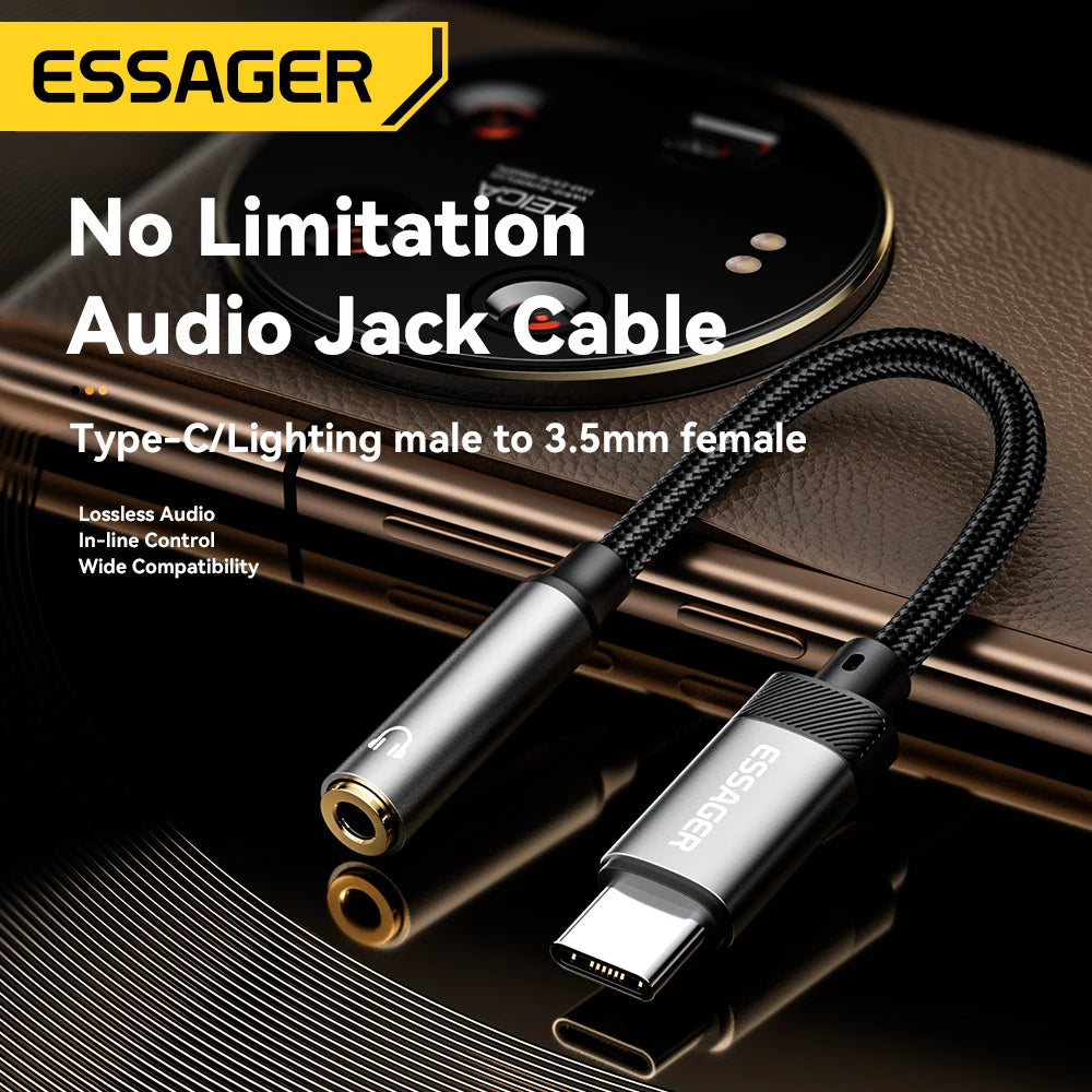 Type-C to 3.5mm Jack AUX Audio Adapter