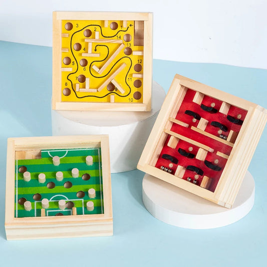 Wooden Balance Rolling Ball Maze Board Puzzle Game