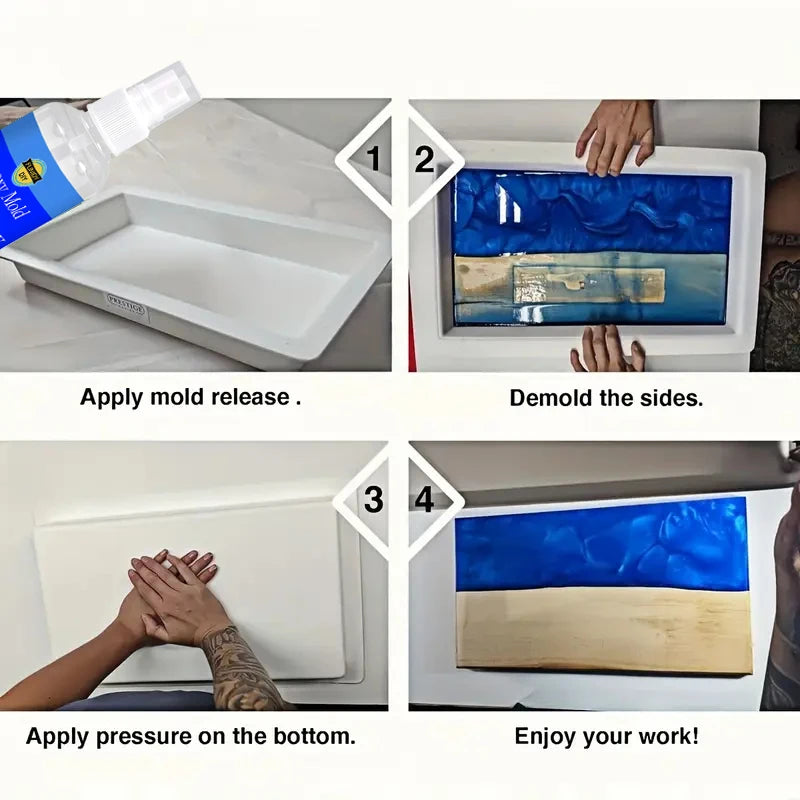 3.5oz Epoxy Mold Release Spray – Quick-Drying Silicone Oil Non-Stick Demolding for Resin & Candle Making