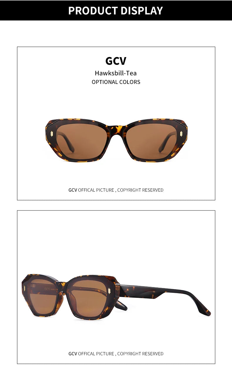Cat Eye Acetate Polarized UV400 Fashion Sunglasses for Women Luxury Party Eyewear