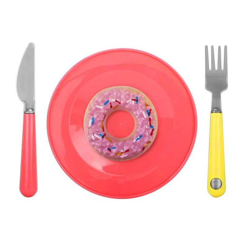 Afternoon Tea Set Toys for Girls Boys Colorful Simulation Play House Tea Cup Teapot Spoon Saucer Cake Kit Toys