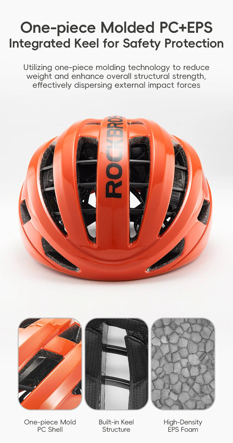 Cycling Helmet for Adults Adjustable Mountain Road Bike Helmet Breathable Intergrally-molded Head Bicycle Helmet