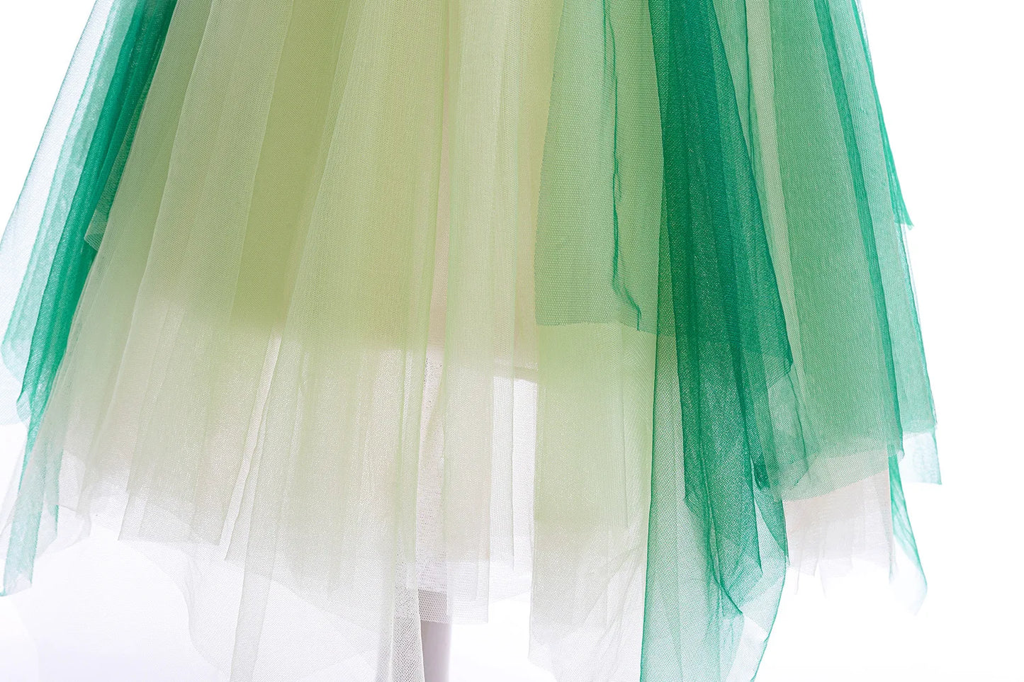 Summer New High-Quality Princess Dress - Girls Asymmetrical Tulle Skirt for Birthday & Children‘s Day