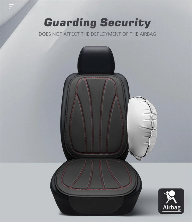 Karcle Car Seat Cover PU Leather Car Seat Cushion Breathable Auto Chair Cushions Pad Mat Universal Durable Four Seasons Pad Mat