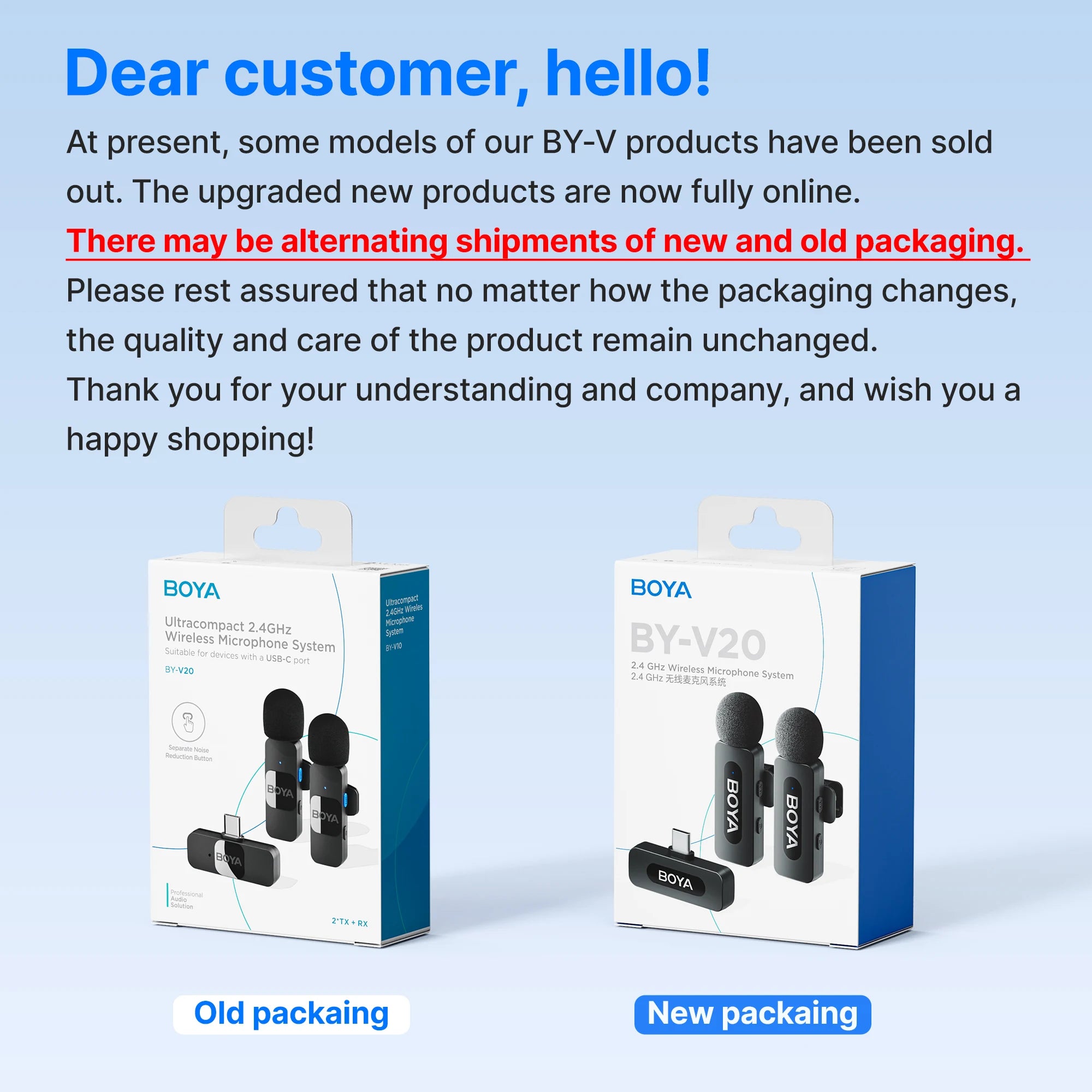 BY-V2-P Wireless Lavalier Microphone Portable Audio Video Recording Mini Mic for iPhone Android Vlog Gaming Phone Mic